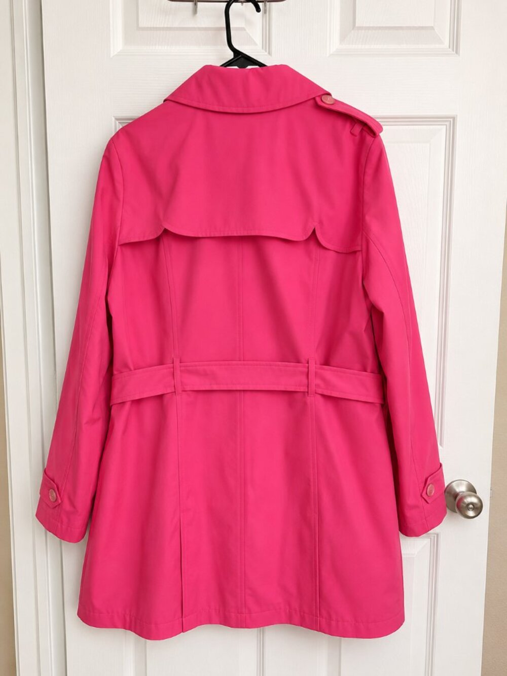 Kate Spade Watermelon Pink Trench Coat XXL - Picture 5 of 5